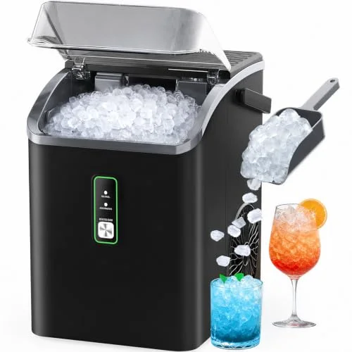 Silonn nugget ice maker with carry handle
